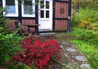 Dübbekold Eingang zum Zimmer am Giebel